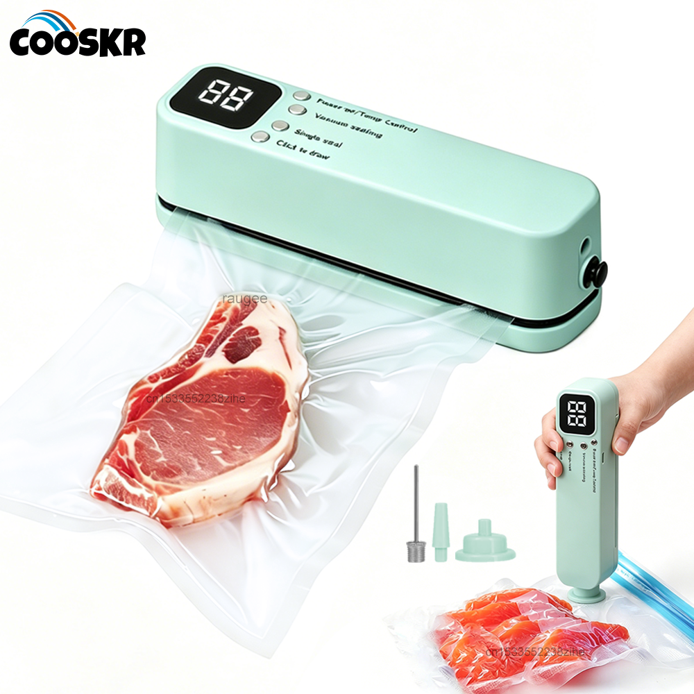 Meal Prep Vacuum Sealer - Mini Vacuum Bag Sealer Plastic Bags