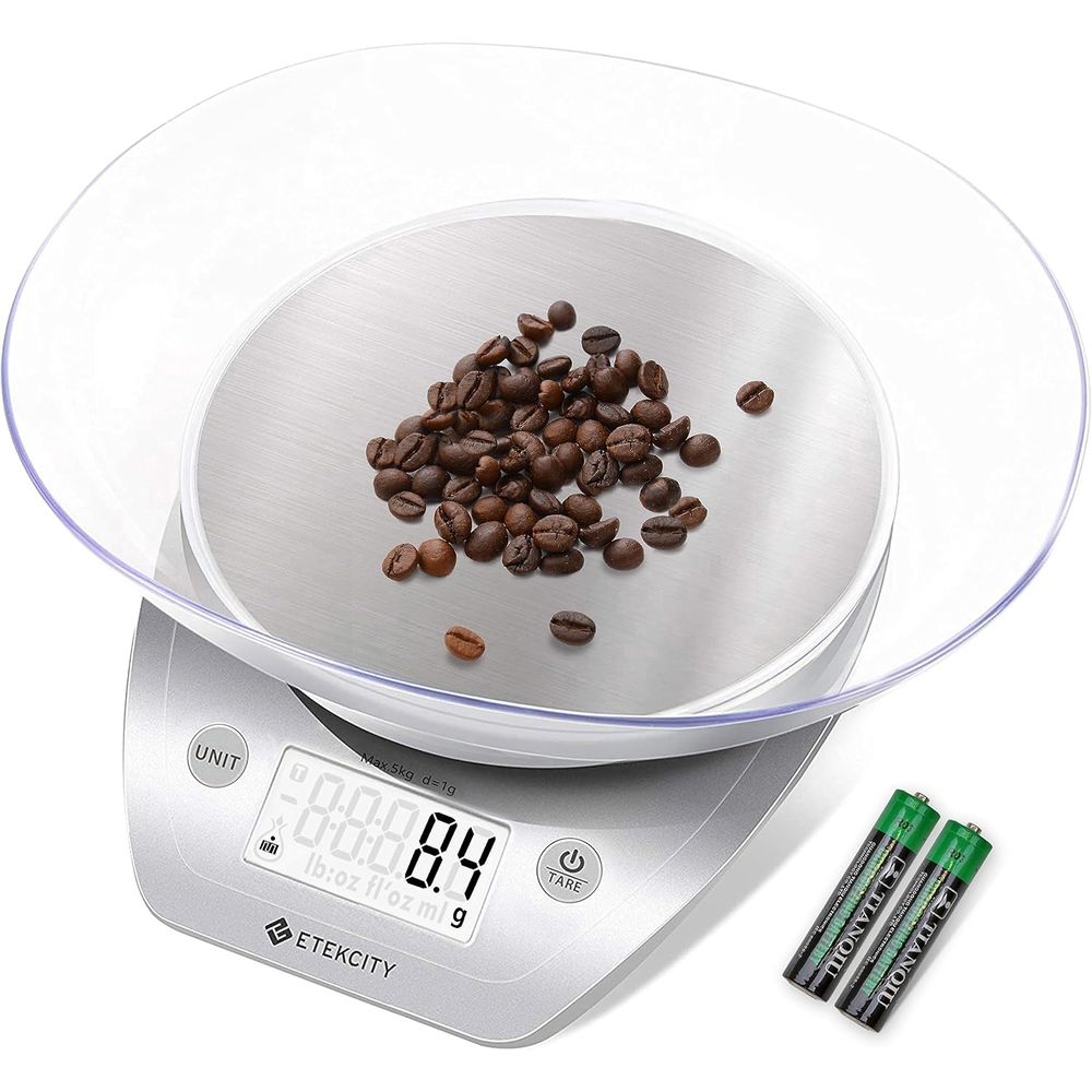 Meal Prep Diet - 11lb/5kg Digital Kitchen Scale for Weight