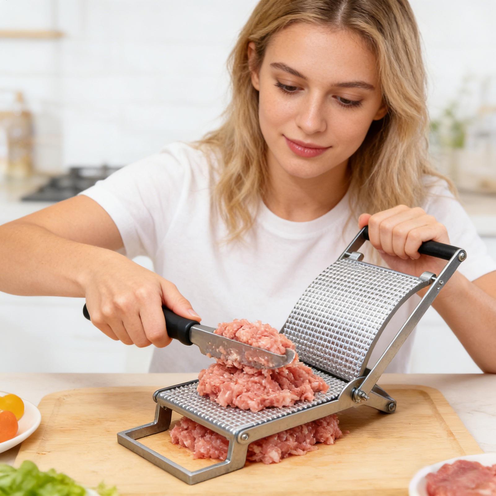 Meal Prep Pork - Stainless Steel Meat Tenderizer Manual Kitchen