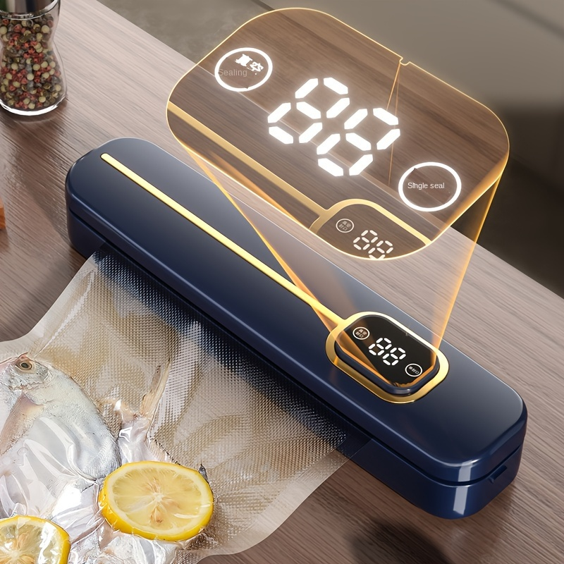 Meal Prep Vacuum Sealer - One-Touch Food Vacuum Sealer 220V/110V Portable