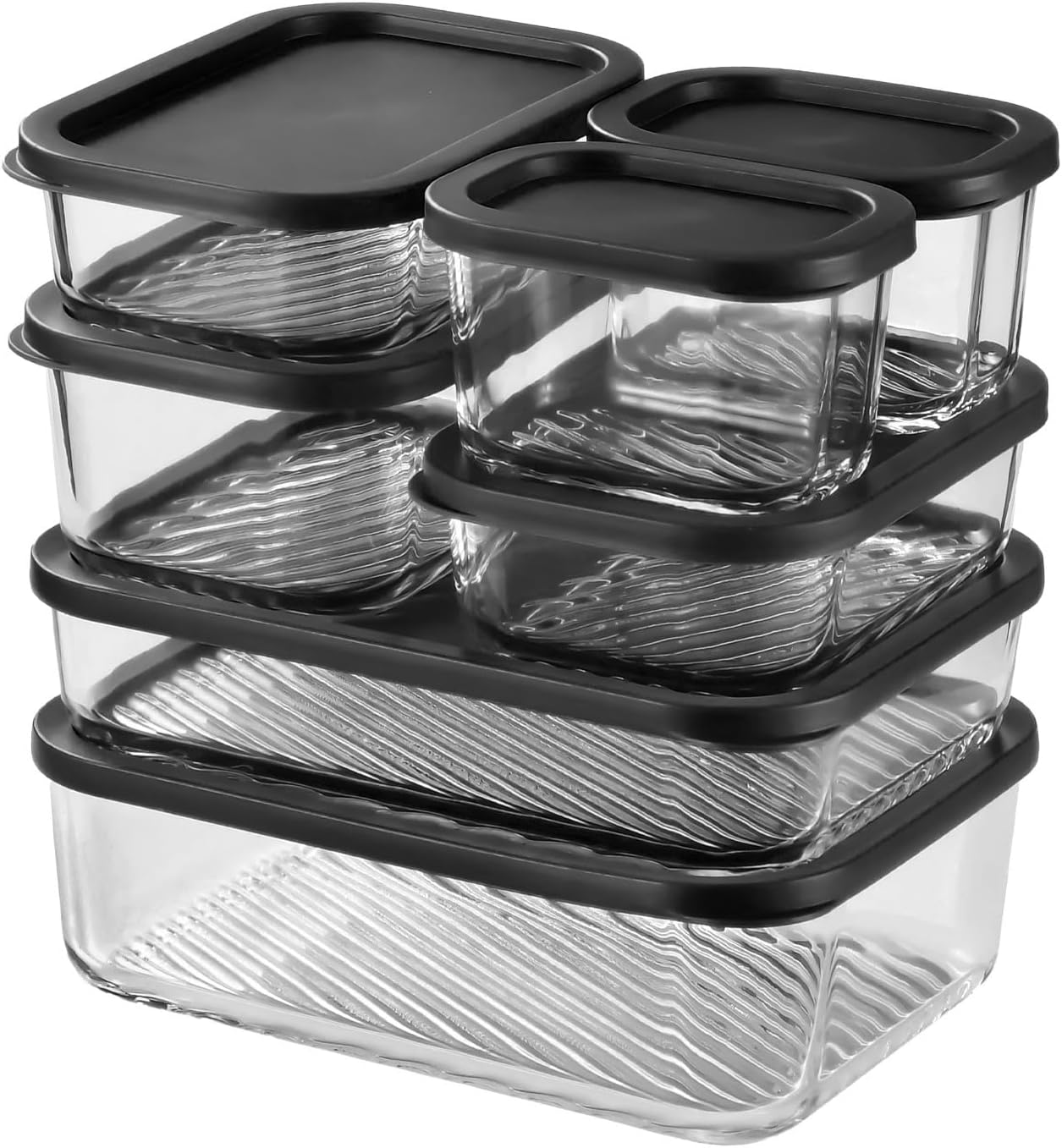 Meal Prep Container - 7 Pack Glass Meal Prep Containers