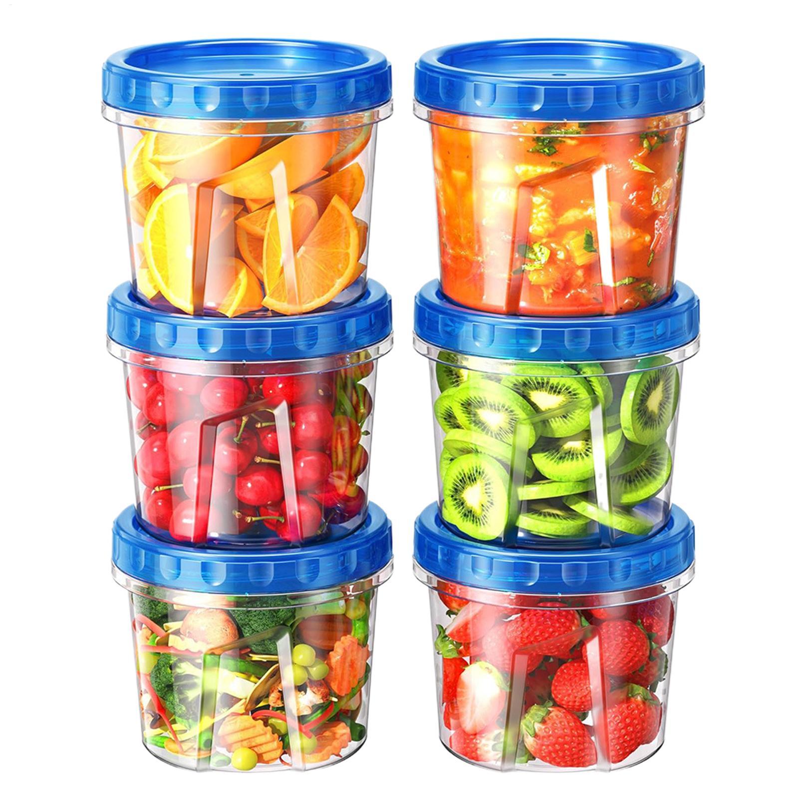 Meal Prep Container - Freezer Storage Containers 16oz 6 Piece
