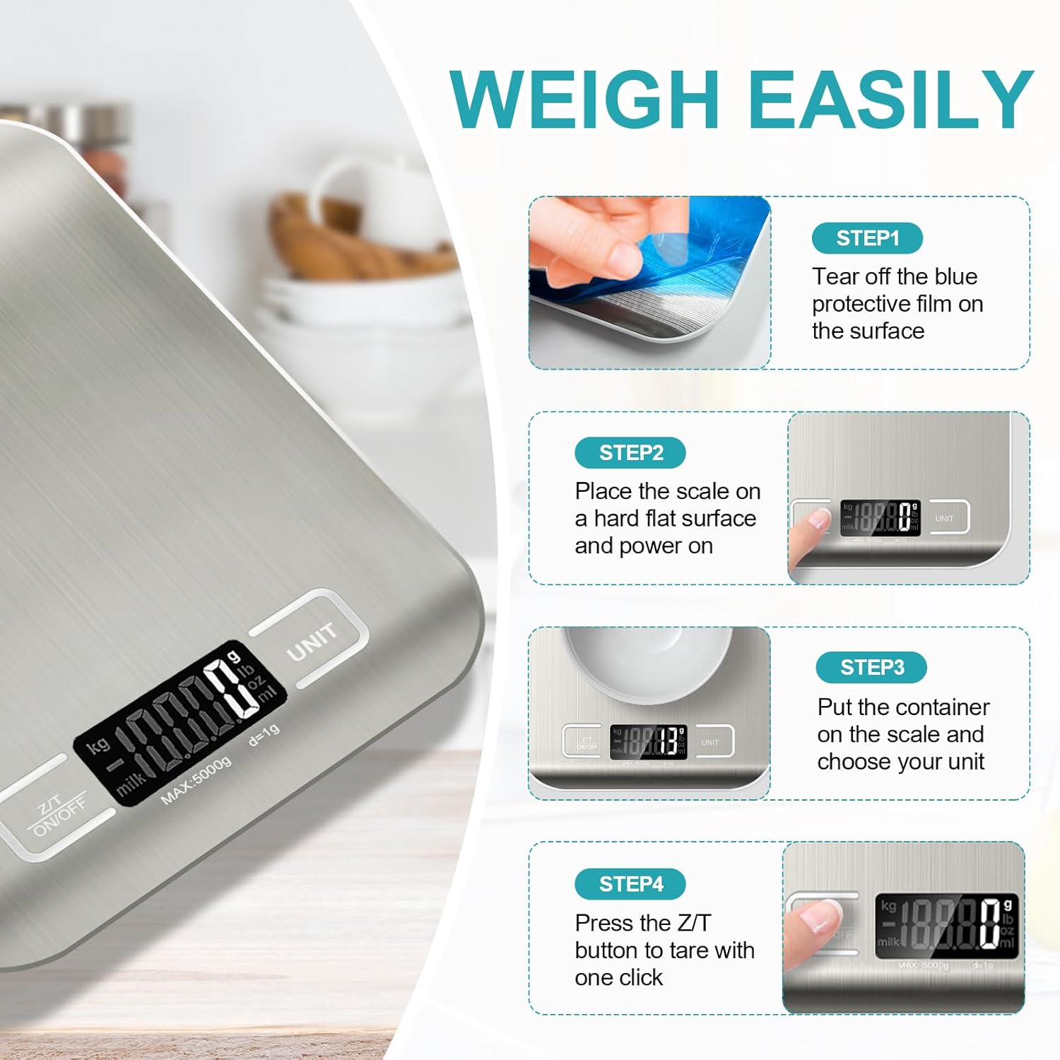 Digital Food Scale 11lb With 6 - Meal Prep Diet recensie en prijs
