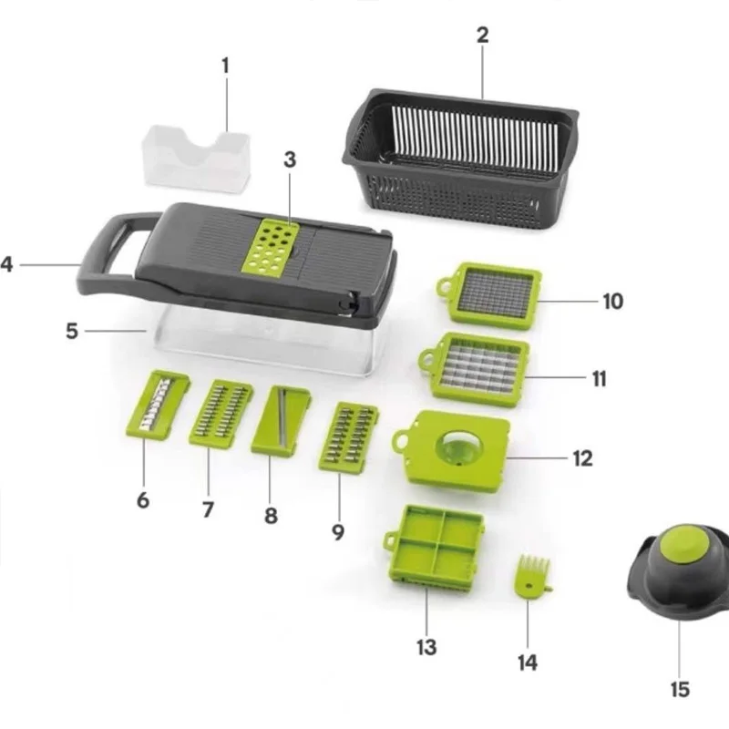 1-Pack Vegetable Slicer Set -  - Meal Prep Healthy recensie en prijs