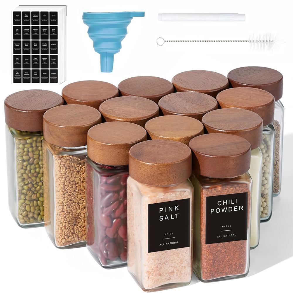 12Pcs Glass Spice Jars with La - Spice Jar Labels recensie en prijs