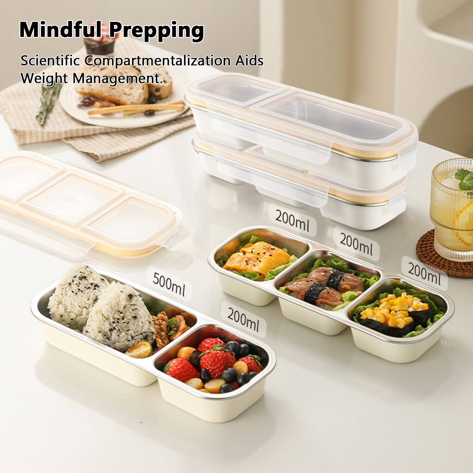 Stainless Steel Lunch Box for  - Meal Prep Diet recensie en prijs