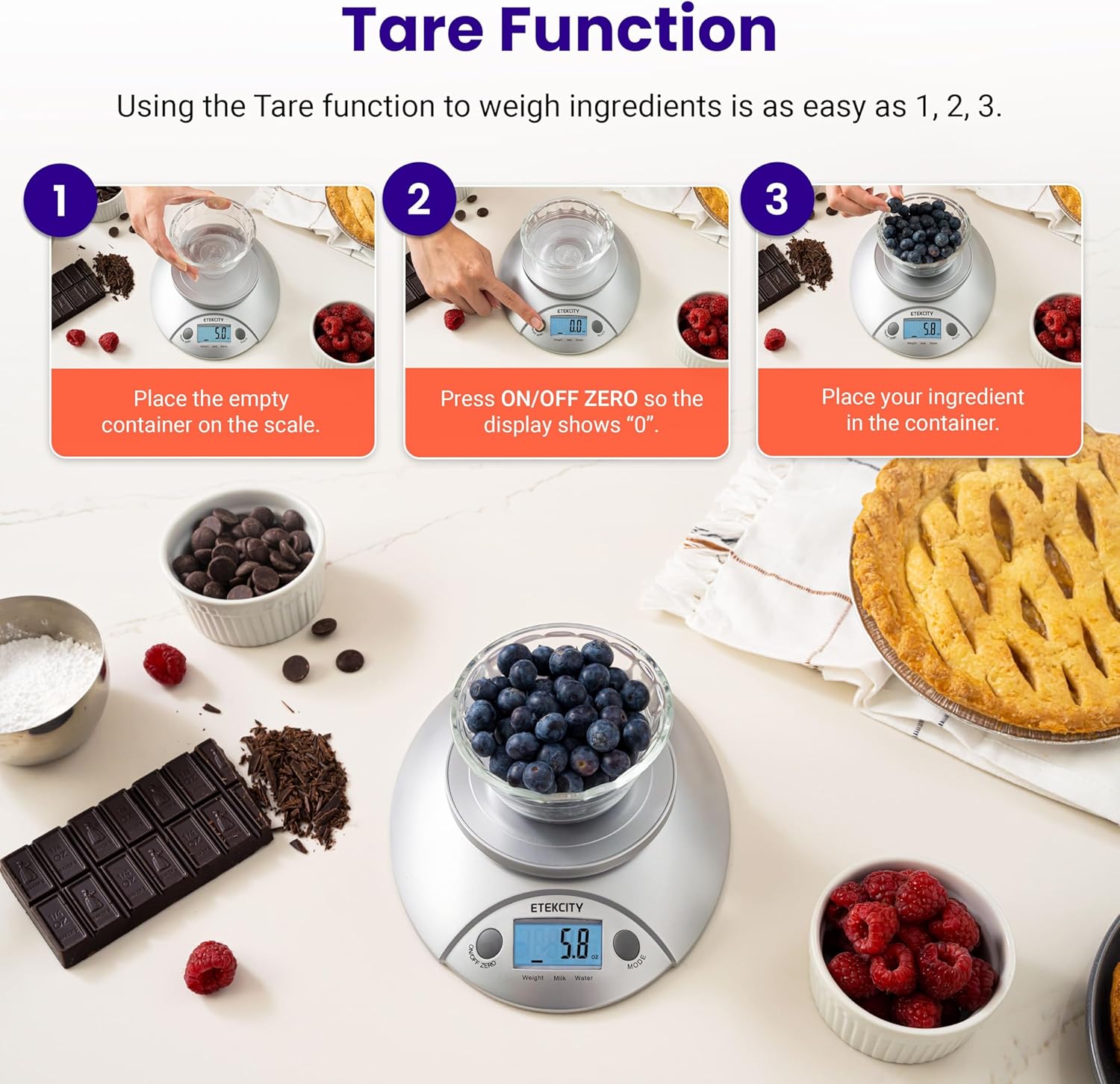Digital Food Kitchen Scale Wit - Meal Prep Diet recensie en prijs