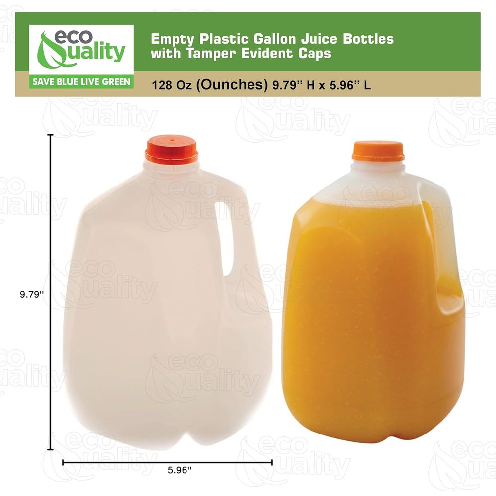 128 oz Gallon Size Plastic Jui - Meal Prep Smoothies recensie en prijs