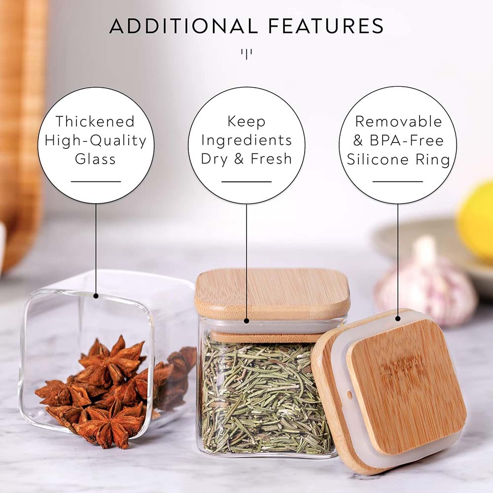 5oz Glass Jars Set with Spice  - Spice Jar Labels recensie en prijs