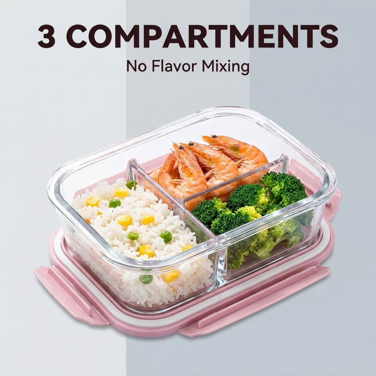 Cute Pink Glass Meal Prep Cont - Meal Prep Healthy recensie en prijs