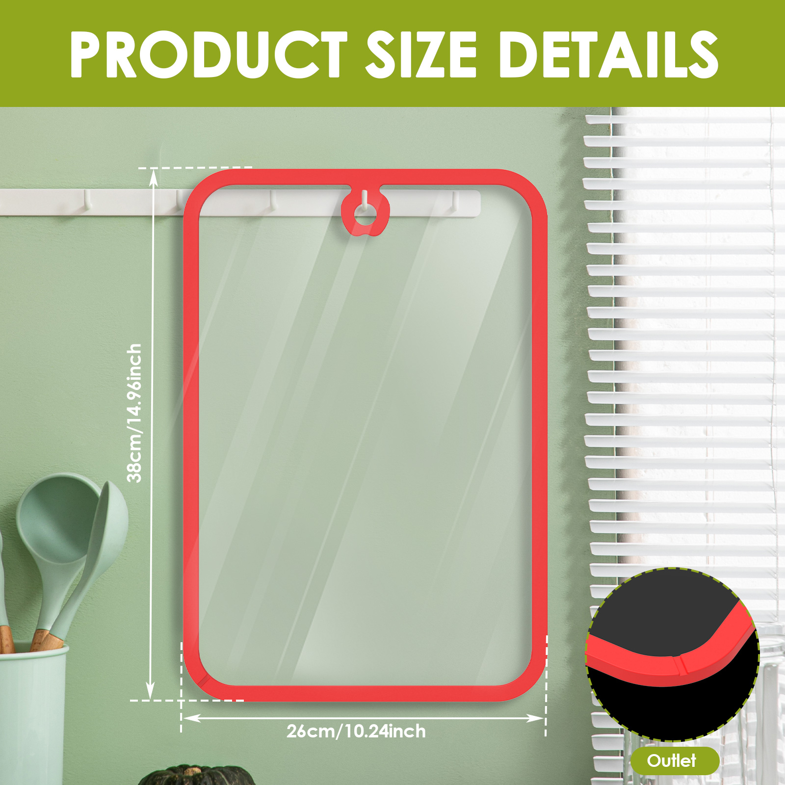 Clear Tempered Glass Cutting B - Meal Prep Healthy recensie en prijs