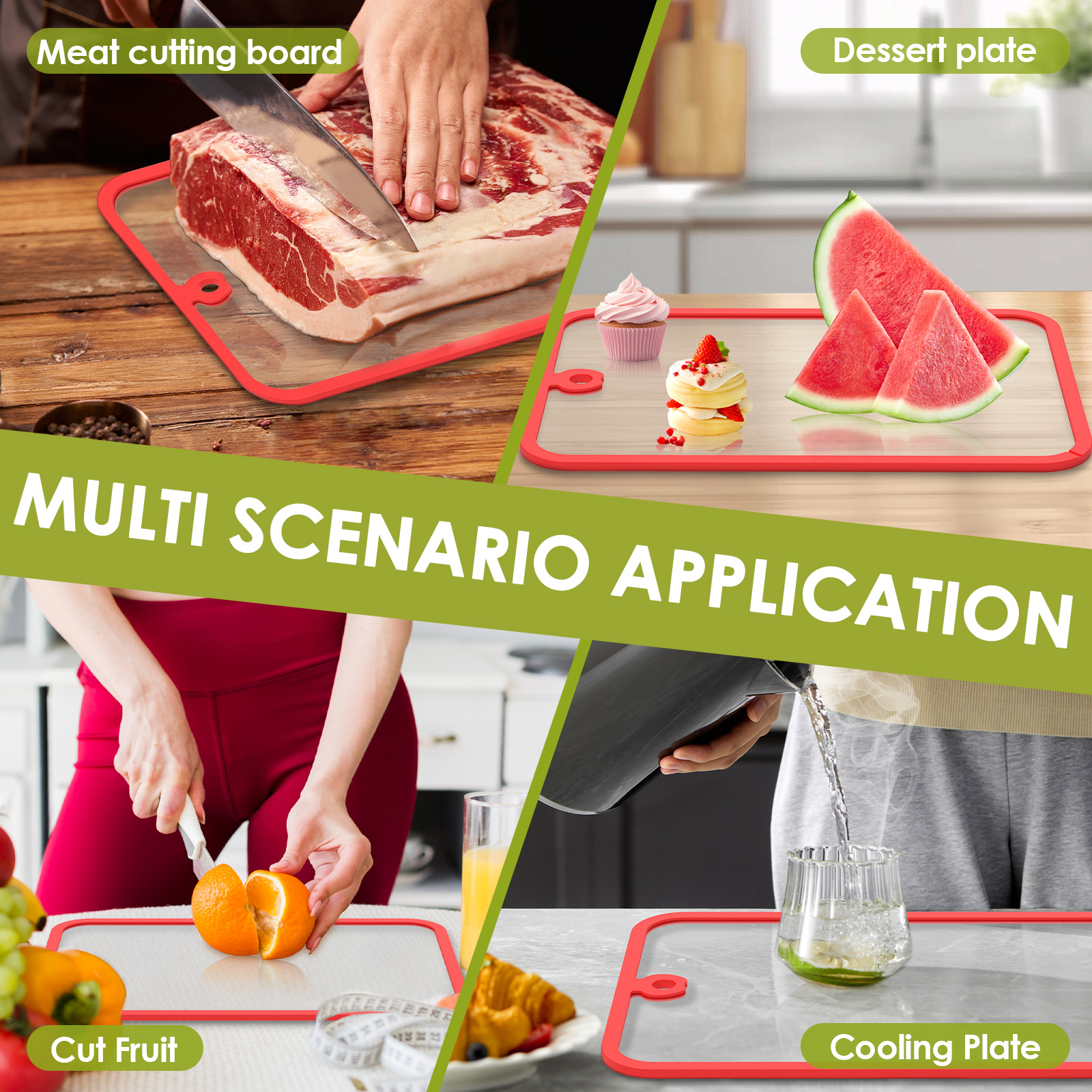 Clear Tempered Glass Cutting B - Meal Prep Healthy recensie en prijs