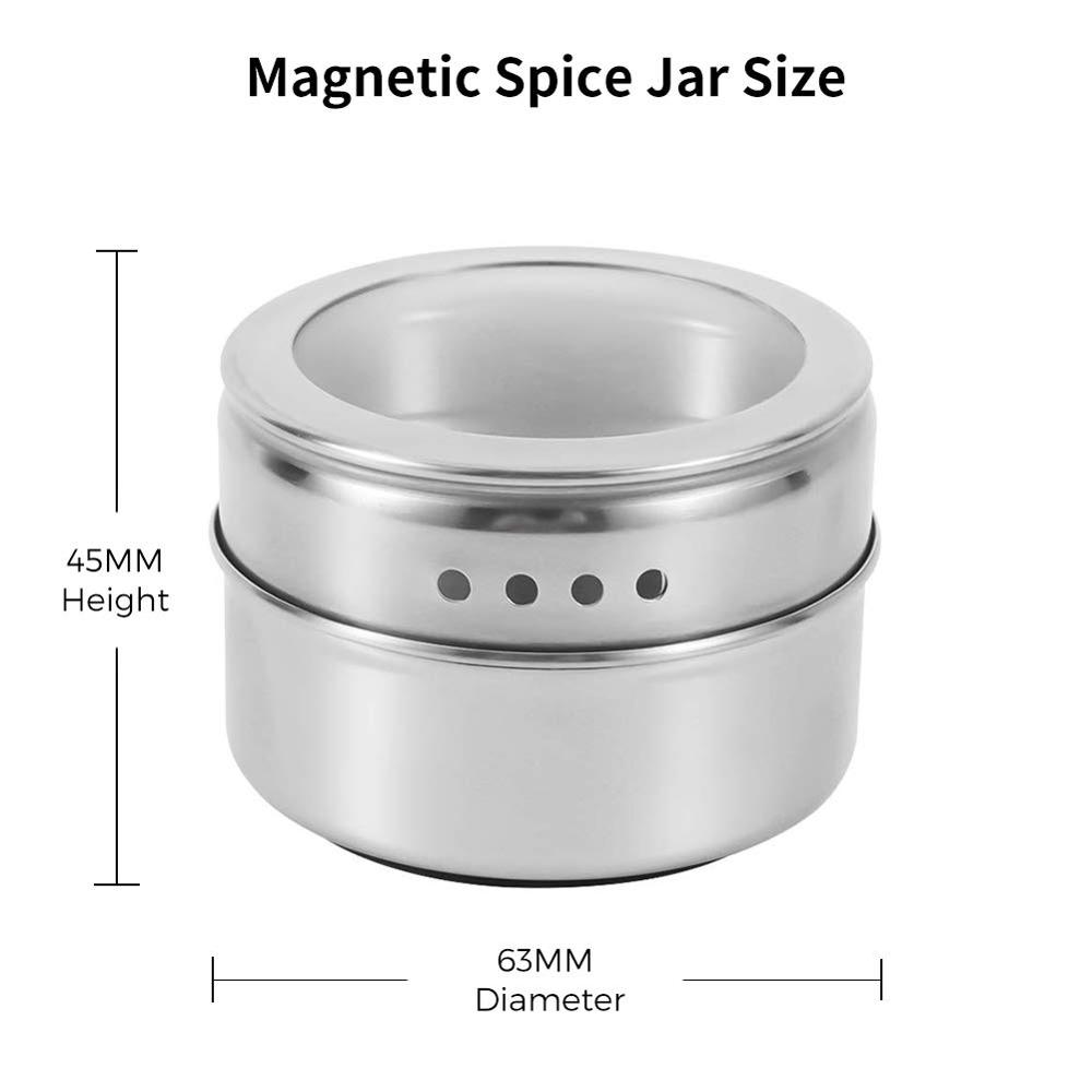 LMETJMA Magnetic Spice Jars Wi - Spice Jar Labels recensie en prijs
