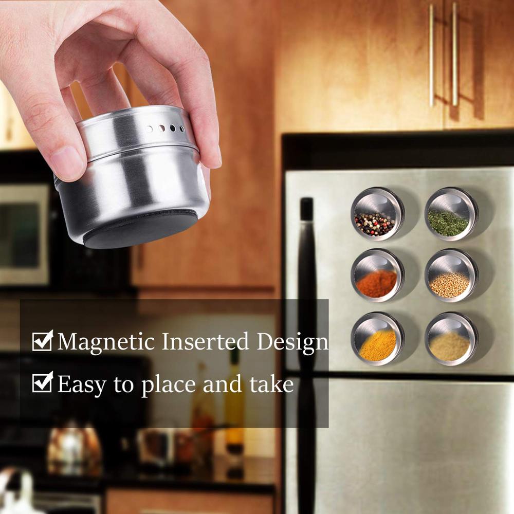 LMETJMA Magnetic Spice Jars Wi - Spice Jar Labels recensie en prijs