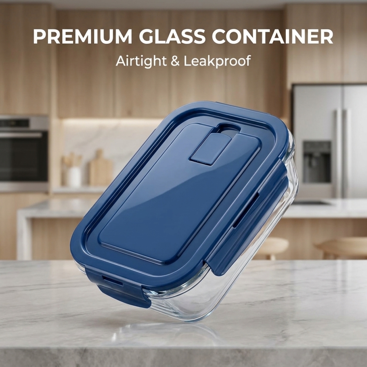 Deep Blue Glass Food Storage C - Meal Prep Healthy recensie en prijs