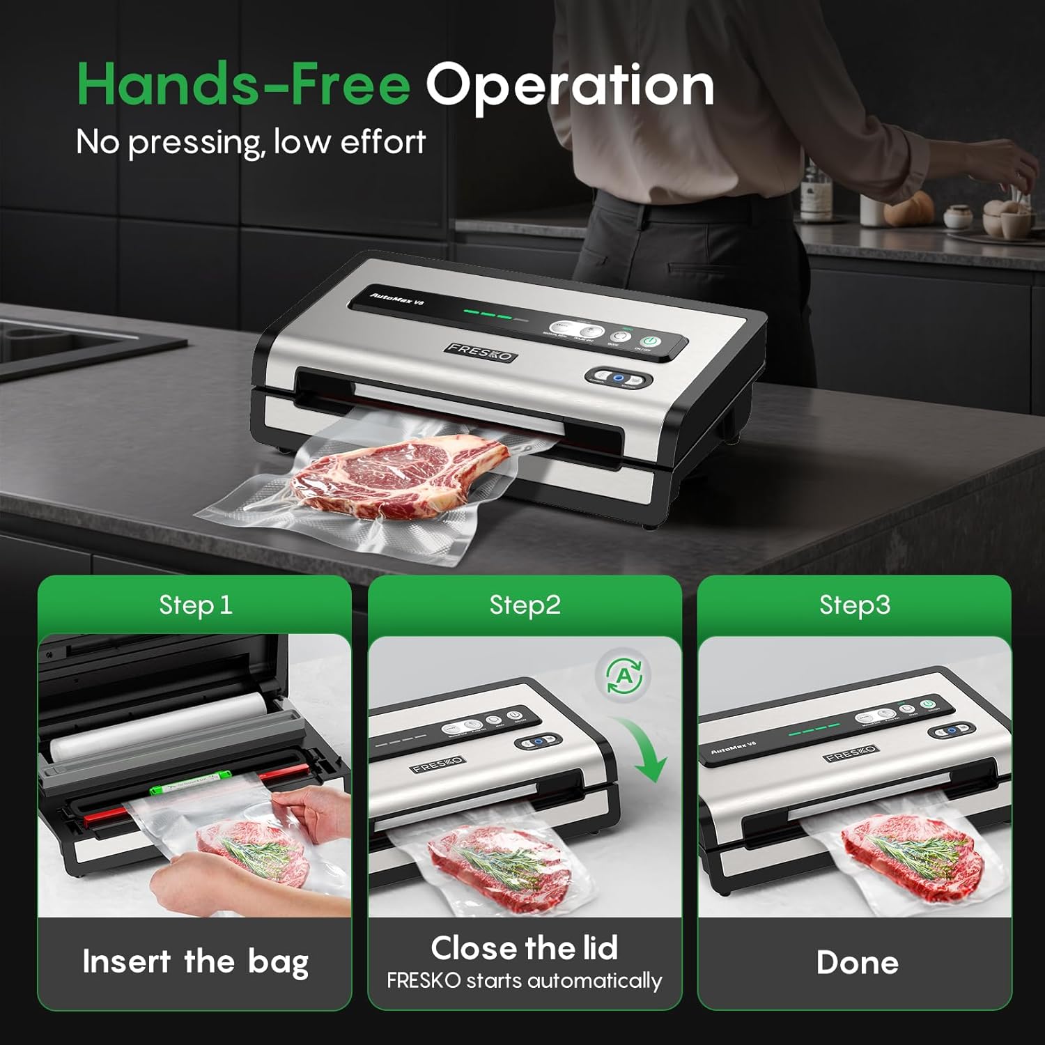 Hands-Free Vacuum Sealer: 50 B - Meal Prep Vacuum Sealer recensie en prijs