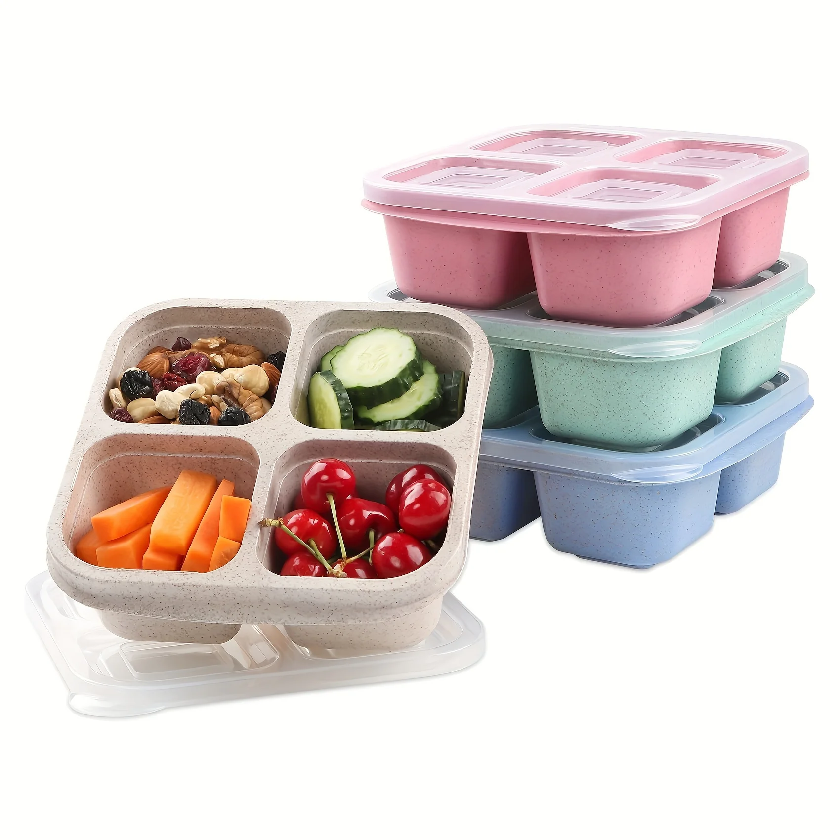 Snack Box with Four Transparen - Meal Prep Container recensie en prijs
