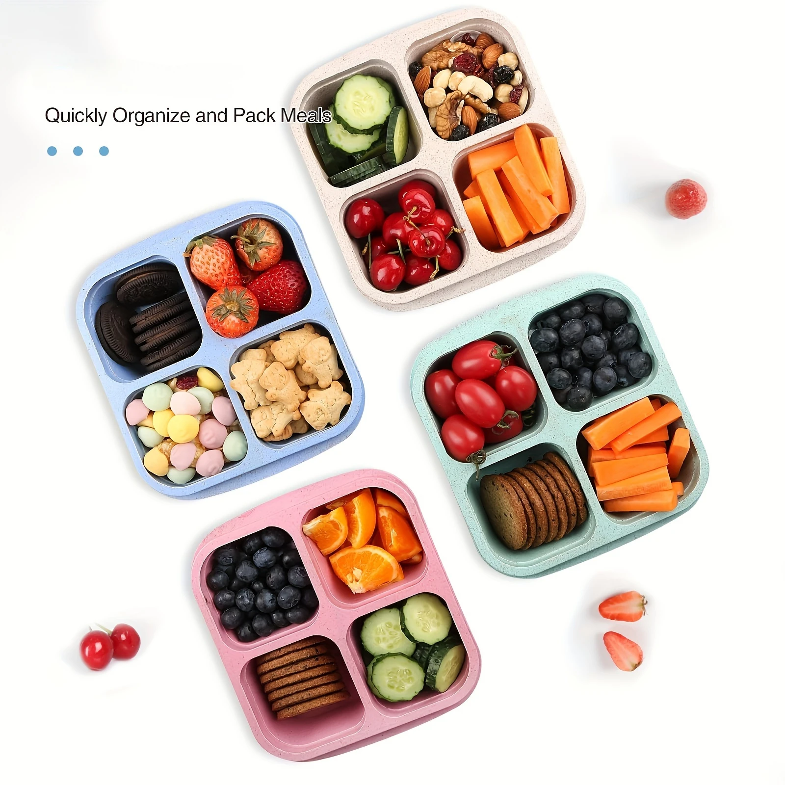Snack Box with Four Transparen - Meal Prep Container recensie en prijs