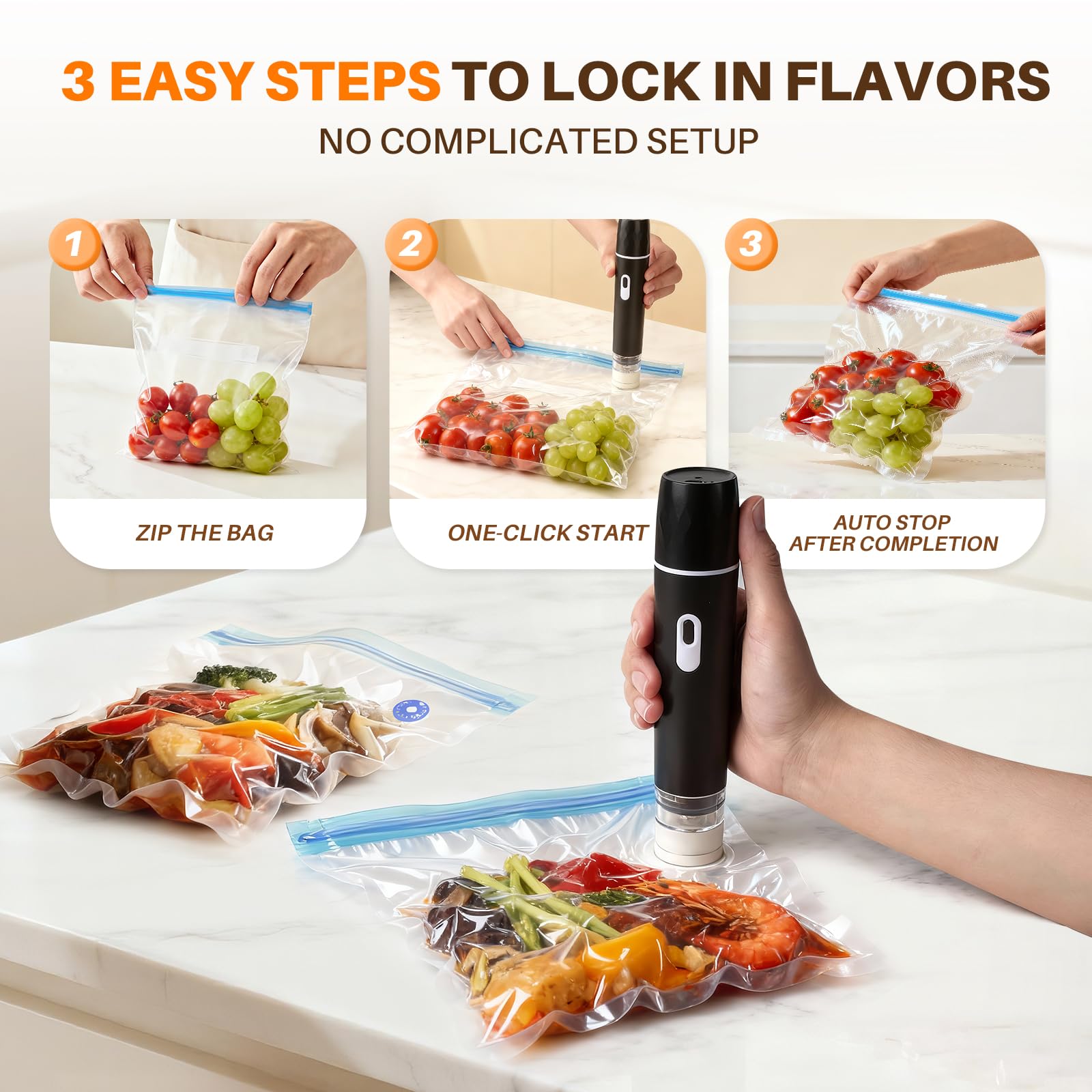 Food Vacuum Sealer, 60KPA Powe - Meal Prep Vacuum Sealer recensie en prijs