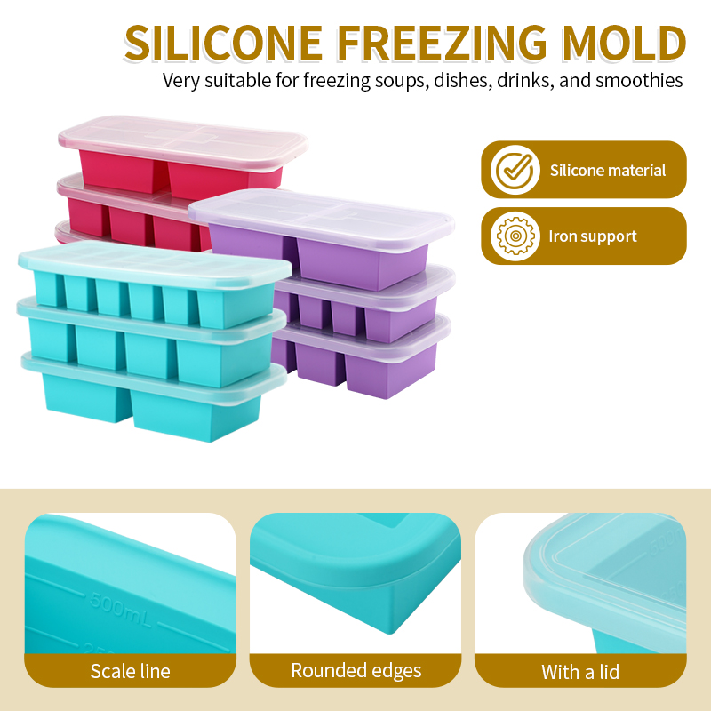 Silicone Freezer Trays with Li - Meal Prep Smoothies recensie en prijs