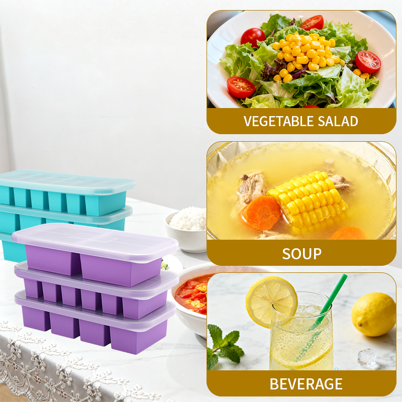 Silicone Freezer Trays with Li - Meal Prep Smoothies recensie en prijs