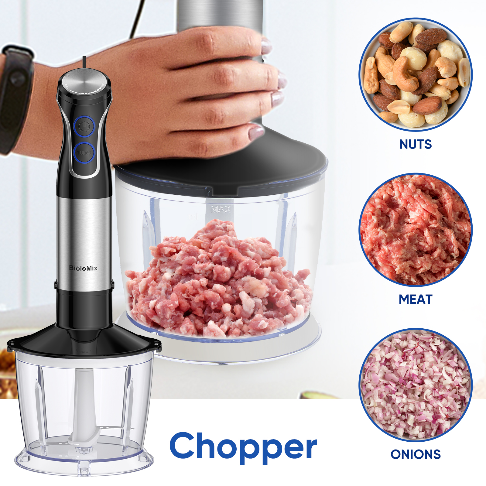 BioloMix 5 in 1 Immersion Hand - Meal Prep Smoothies recensie en prijs