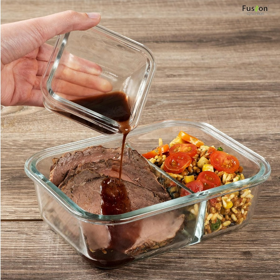 Glass Meal Prep Containers wit - Meal Prep Container recensie en prijs