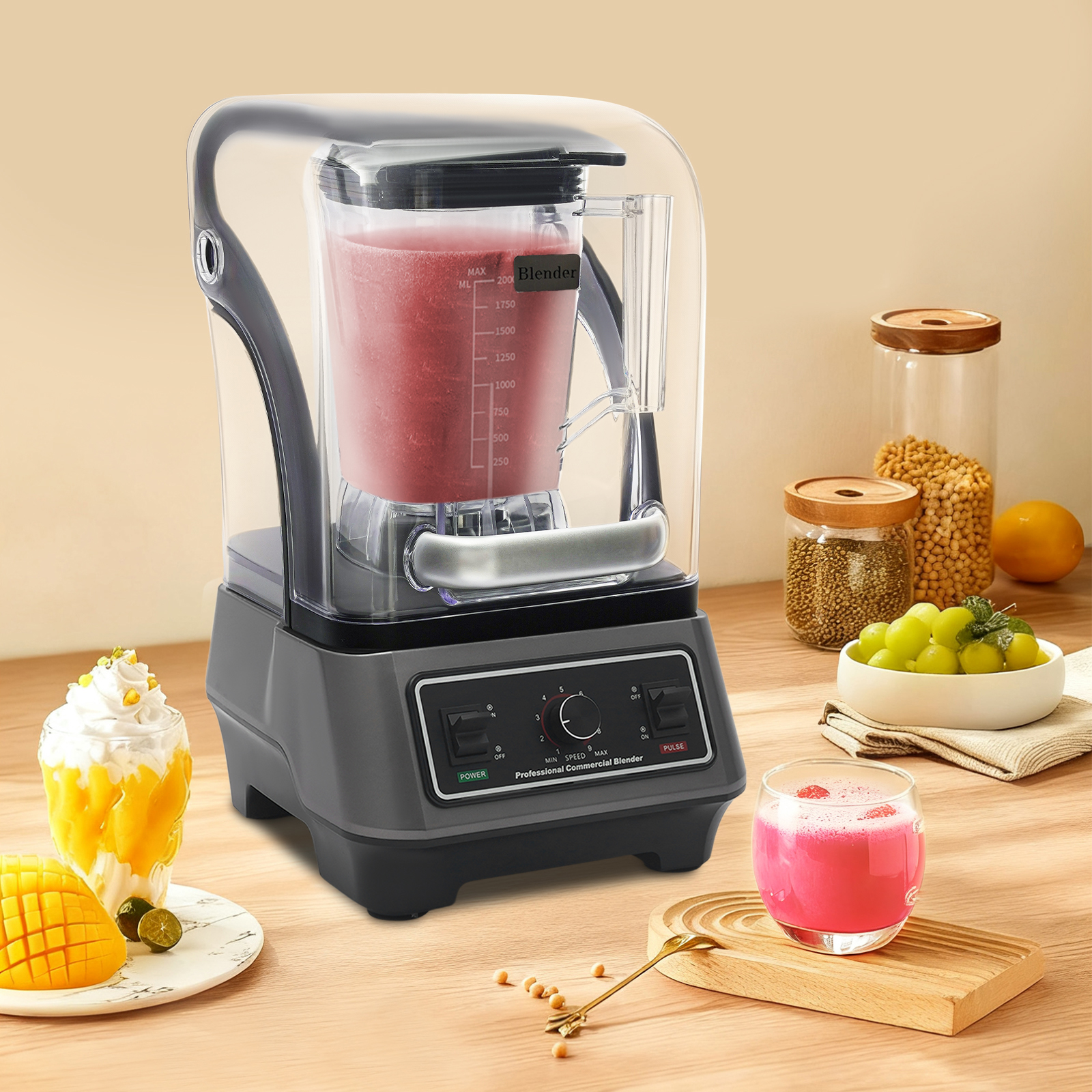 1600W Professional Countertop  - Meal Prep Smoothies recensie en prijs