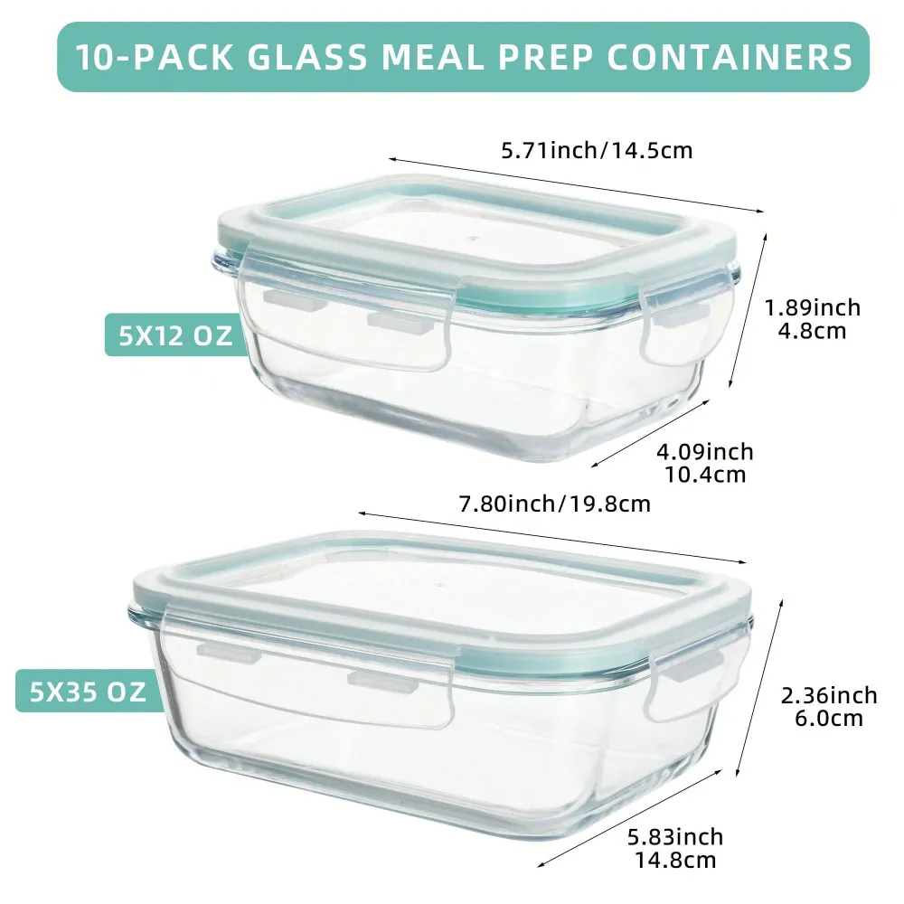 Pieces Glass Meal Prep Contain - Meal Prep Container recensie en prijs