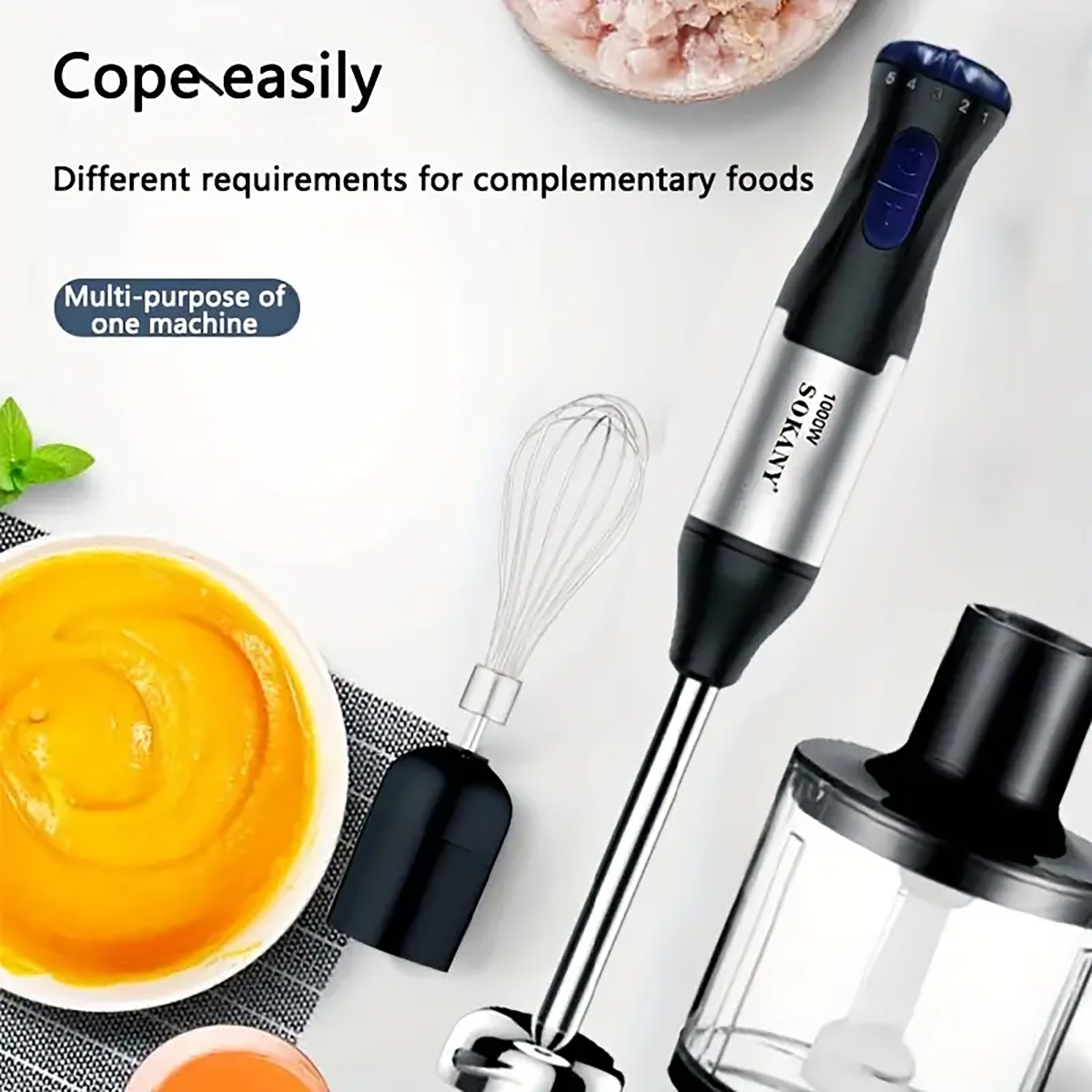 1000W 4-in-1 Hand Blender - Im - Meal Prep Smoothies recensie en prijs