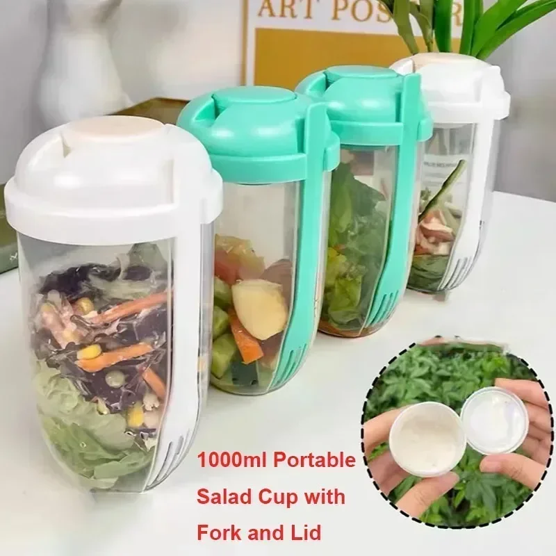 Portable Salad Bowl with Lid a - Meal Prep Healthy recensie en prijs