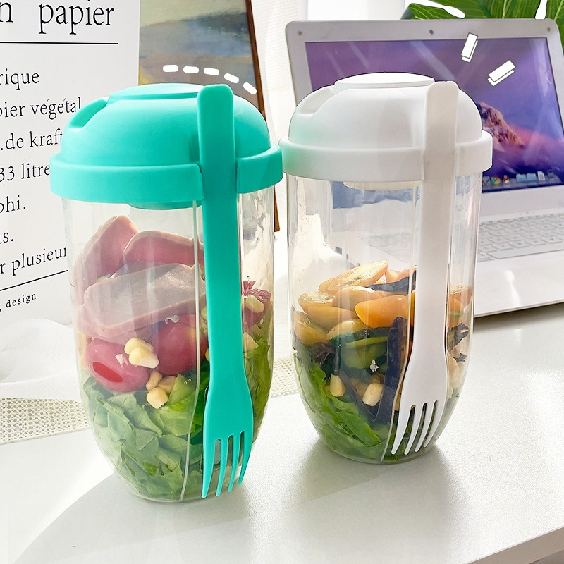 Portable Salad Bowl with Lid a - Meal Prep Healthy recensie en prijs