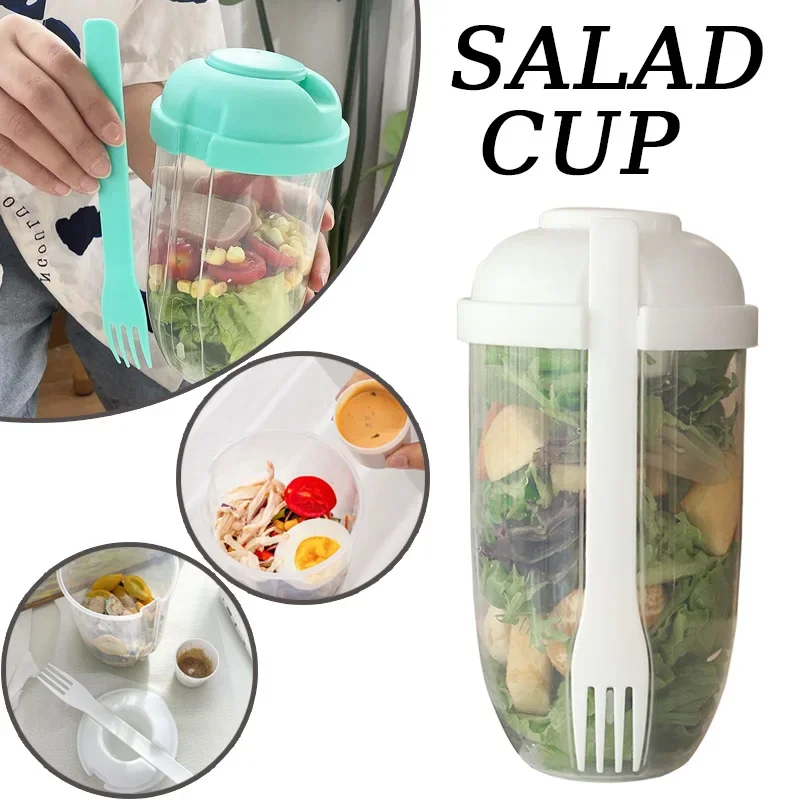 Portable Salad Bowl with Lid a - Meal Prep Healthy recensie en prijs
