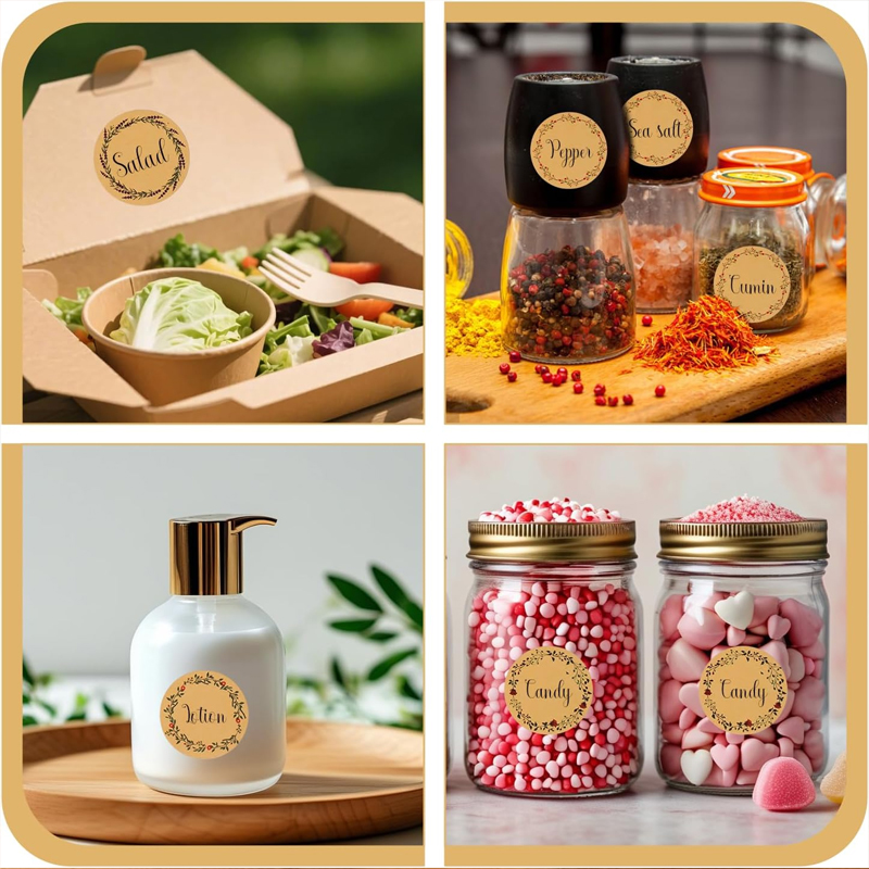120pcs 1.5-Inch Round Kraft Pa - Spice Jar Labels recensie en prijs