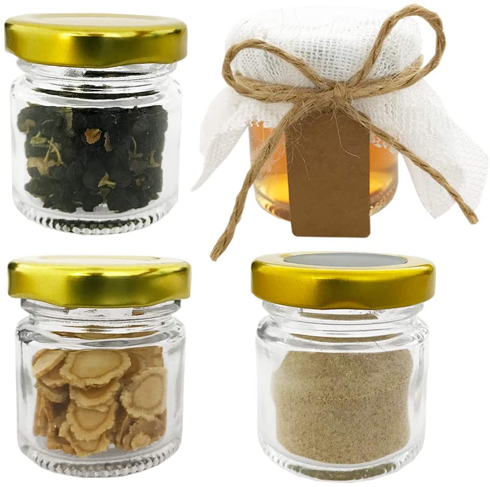 Glass Jars with Gold Lids, Min - Spice Jar Labels recensie en prijs