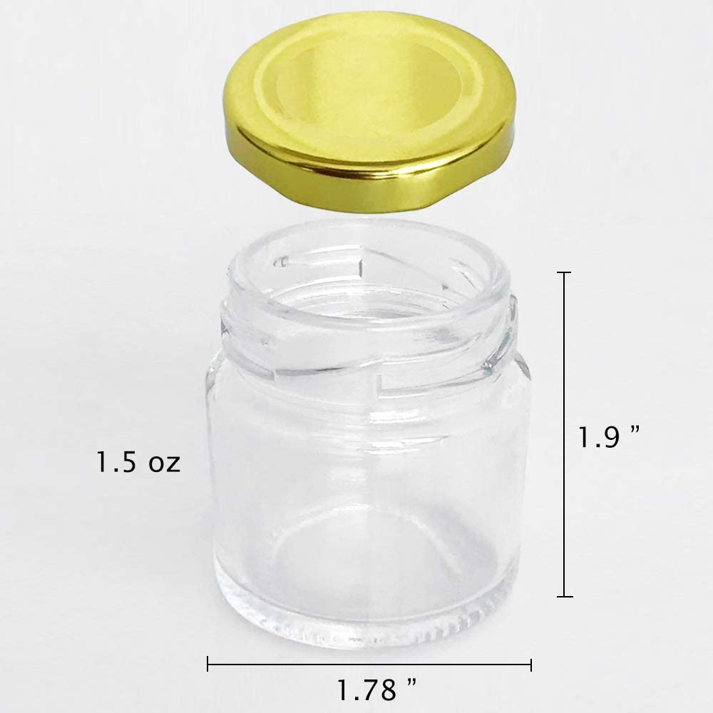Glass Jars with Gold Lids, Min - Spice Jar Labels recensie en prijs