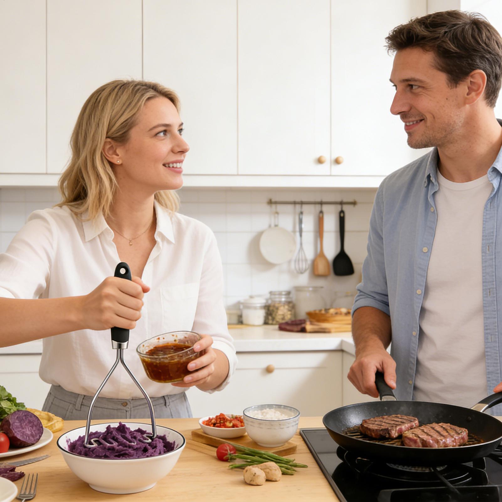 Mashed Potato Masher Kitchen B - Meal Prep With Potatoes recensie en prijs