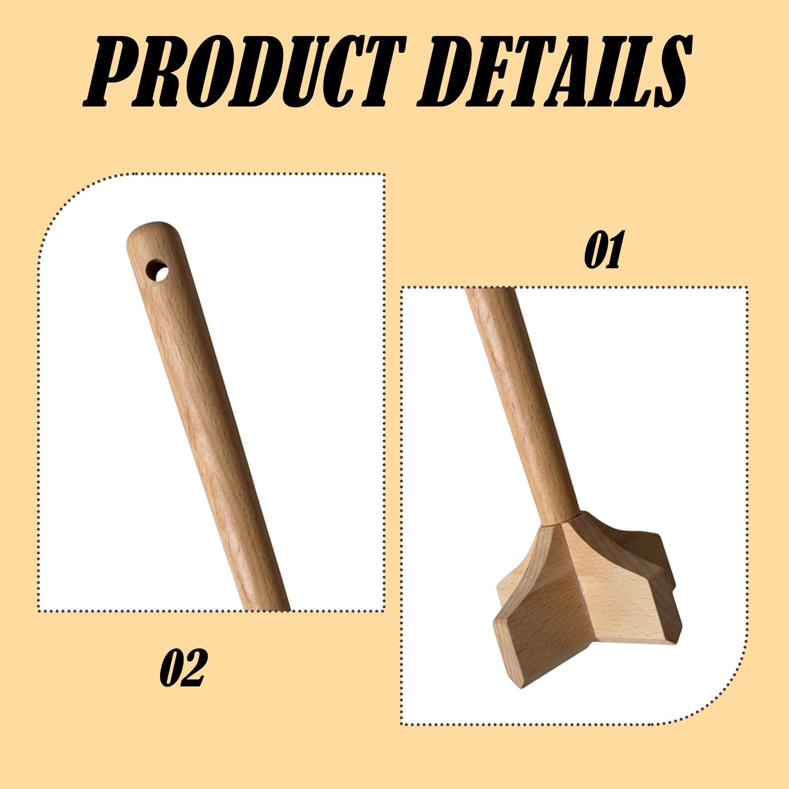 Premium Wood Potato Masher Eas - Meal Prep With Potatoes recensie en prijs