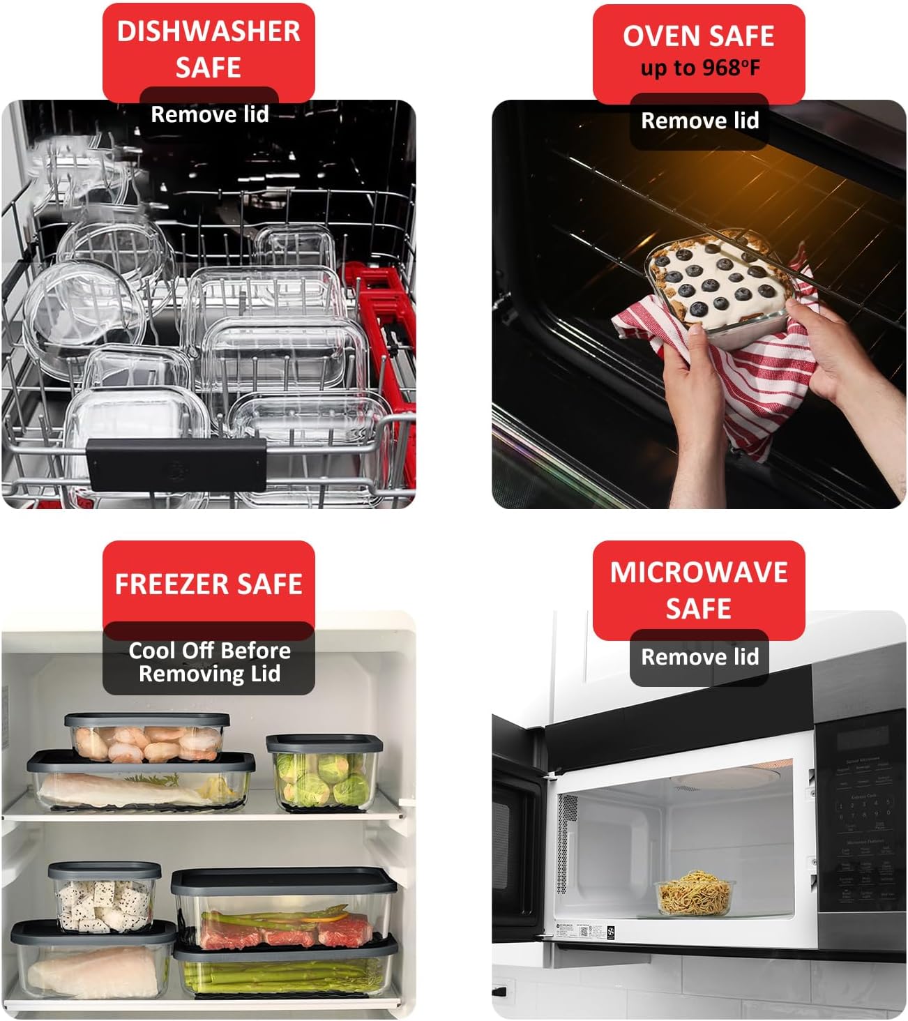 7 Pack Glass Meal Prep Contain - Meal Prep Container recensie en prijs