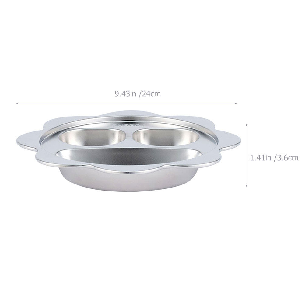 Stainless Steel Divided Plate  - Meal Prep Healthy recensie en prijs