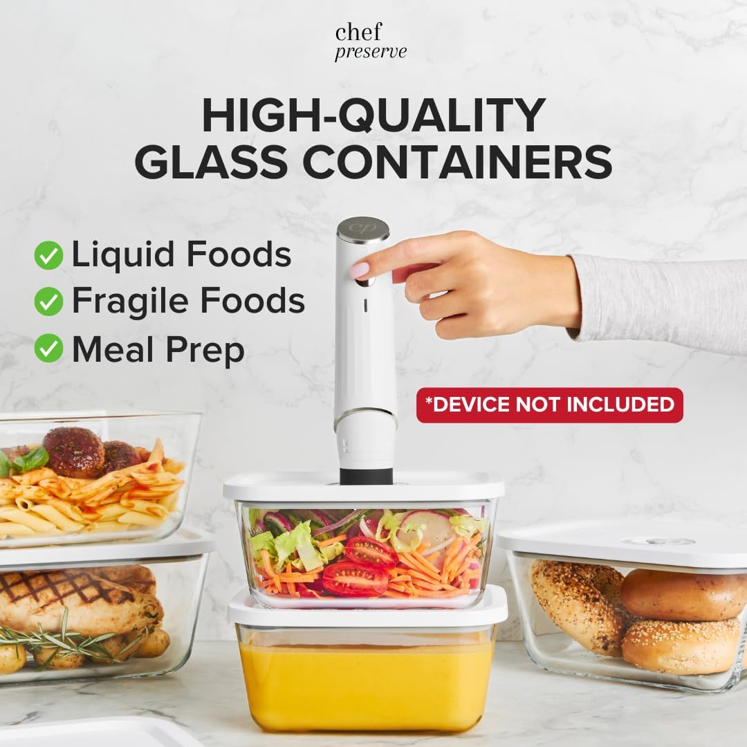 Vacuum Seal Glass Containers S - Meal Prep Vacuum Sealer recensie en prijs