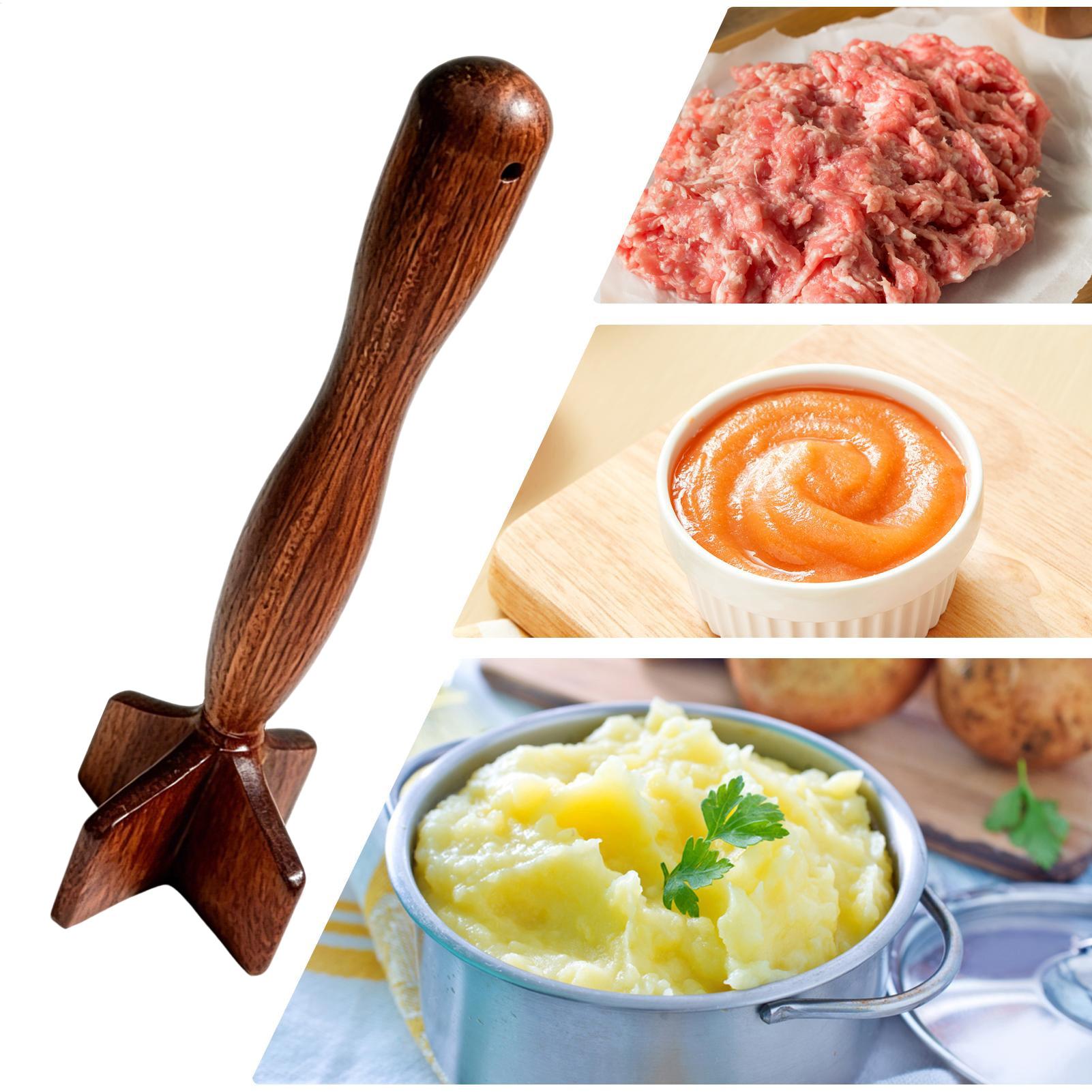 Wooden Meat Masher Wooden Meat - Meal Prep With Potatoes recensie en prijs