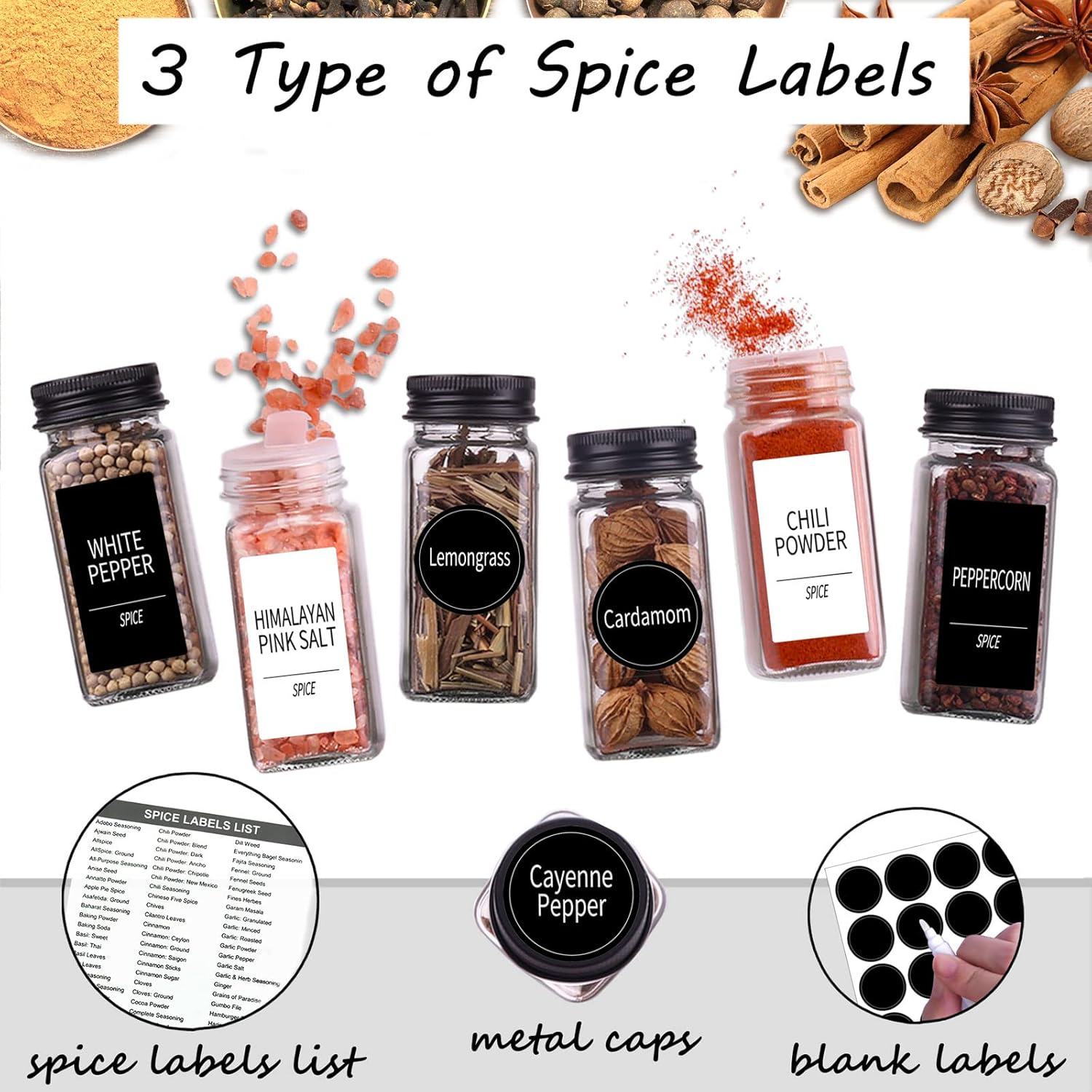 25 Spice Jars with 547 Labels- - Spice Jar Labels recensie en prijs