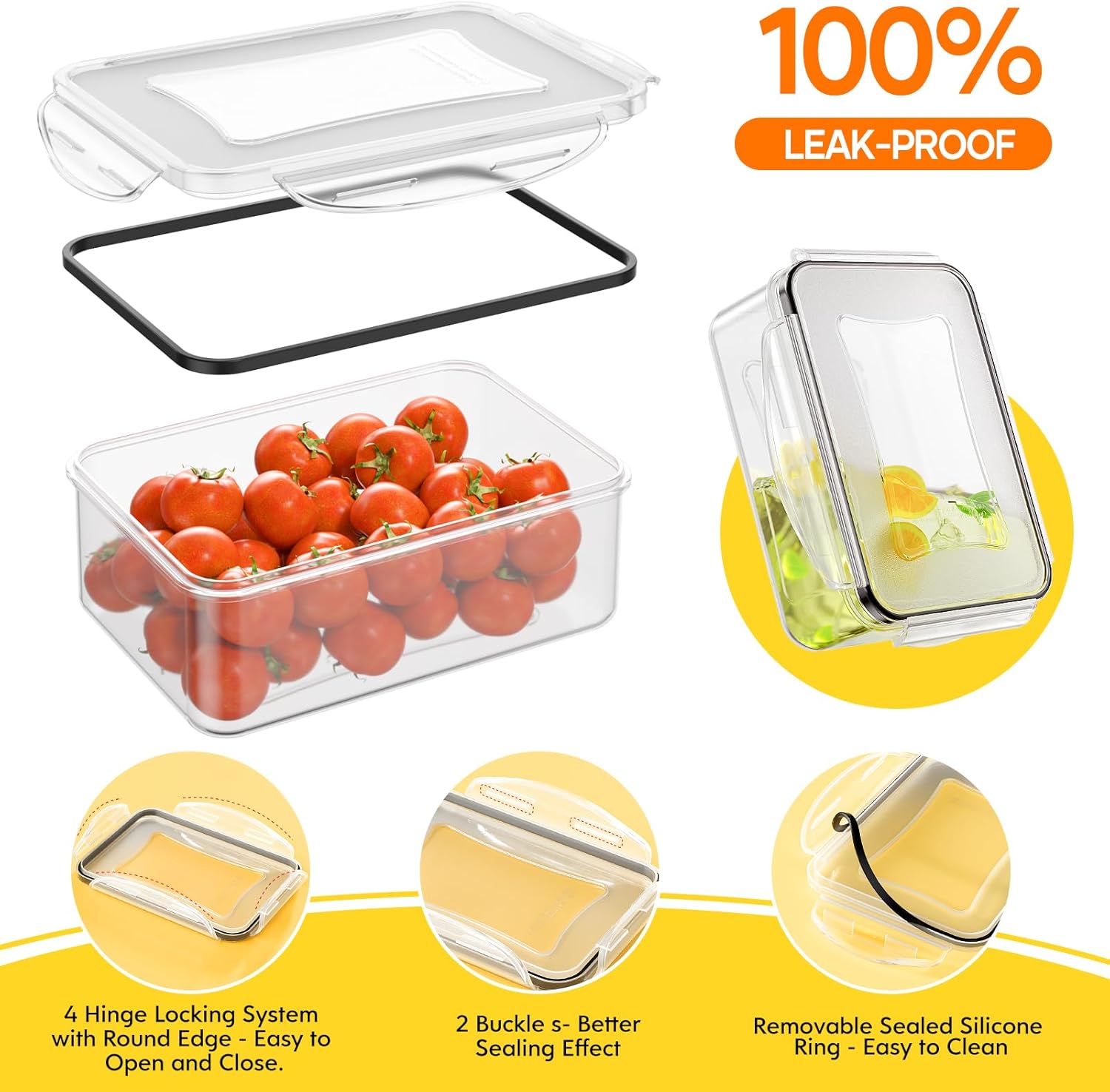 52 PCS Food Storage Containers - Meal Prep Container recensie en prijs