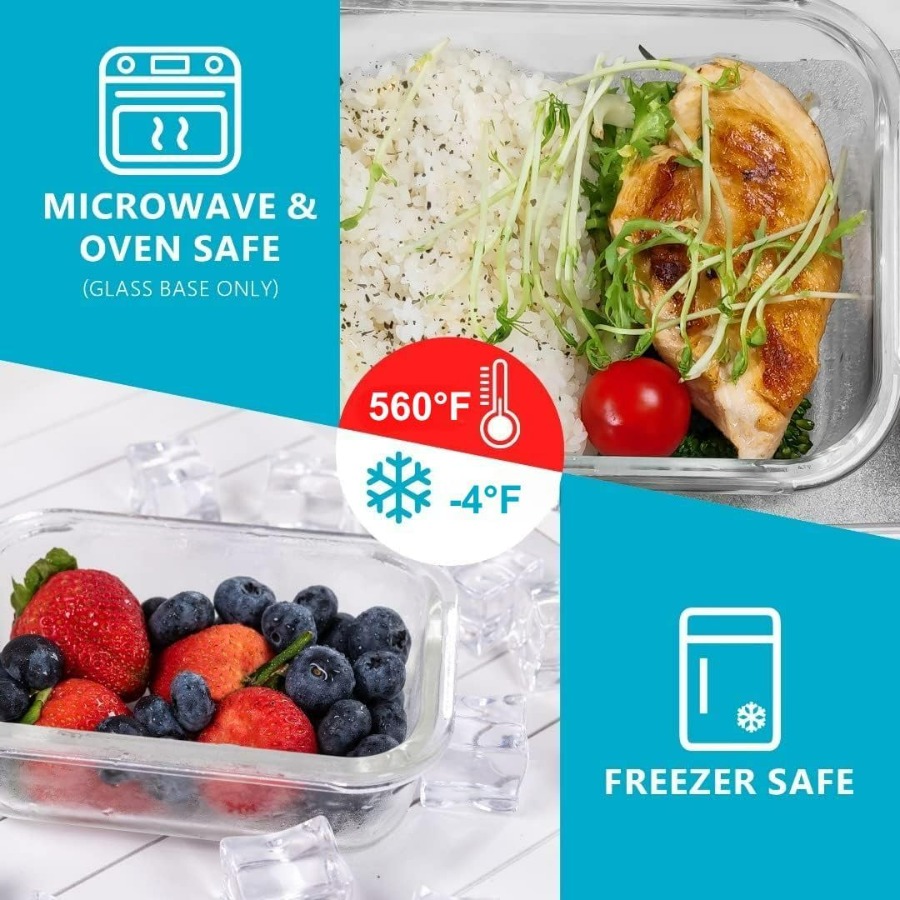 Glass Food Storage Containers  - Meal Prep Container recensie en prijs