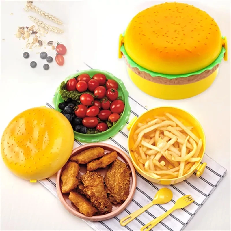 Hamburger Lunch Box Double Tie - Meal Prep Container recensie en prijs