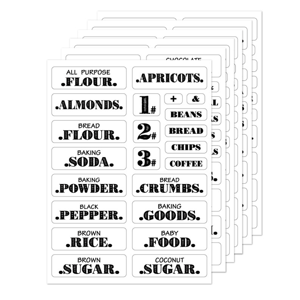 132pcs Kitchen Food Stickers W - Spice Jar Labels recensie en prijs