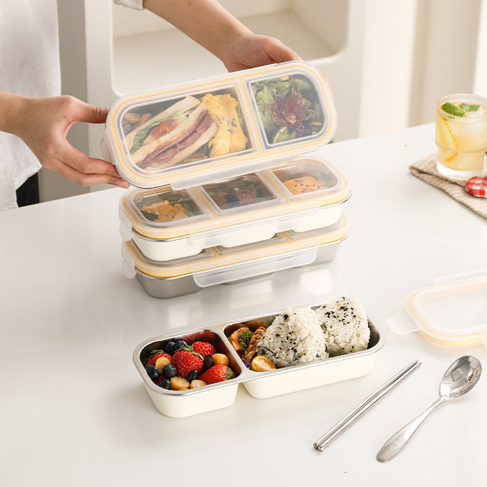Stainless Steel Lunch Box for  - Meal Prep Diet recensie en prijs