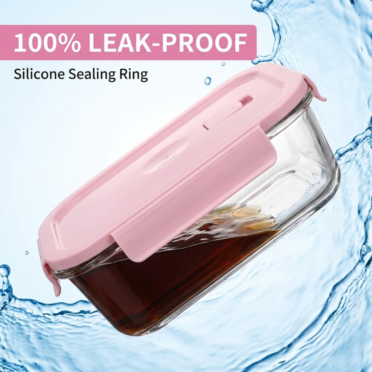 Pink Glass Food Container – Hi - Meal Prep Healthy recensie en prijs