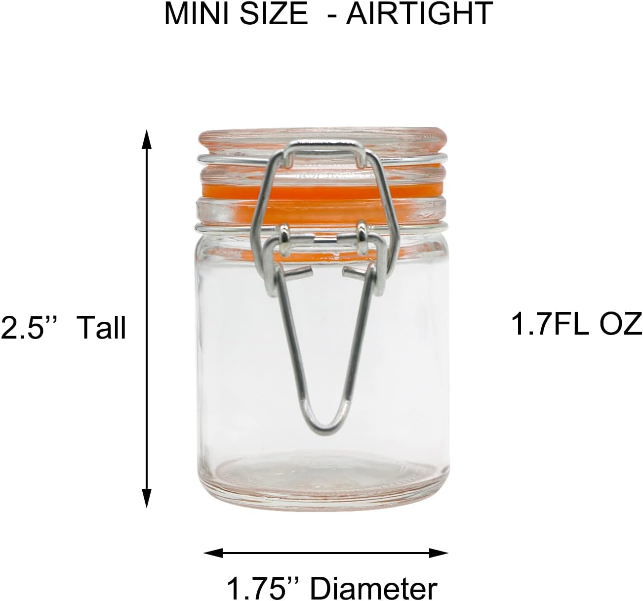 1.7 oz Mini Glass Spice Jars w - Spice Jar Labels recensie en prijs